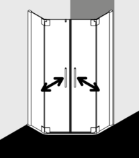 Kermi shower enclosure, PASA XP PXF