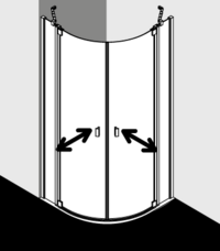 Kermi shower enclosure, RAYA RAP