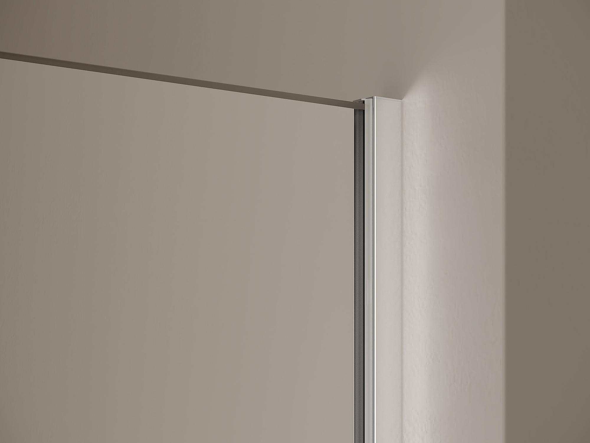 Kermi hinged shower enclosure, MENA wall profile