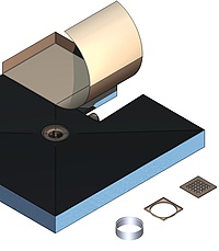 Kermi POINT complete shower board, center drain E90