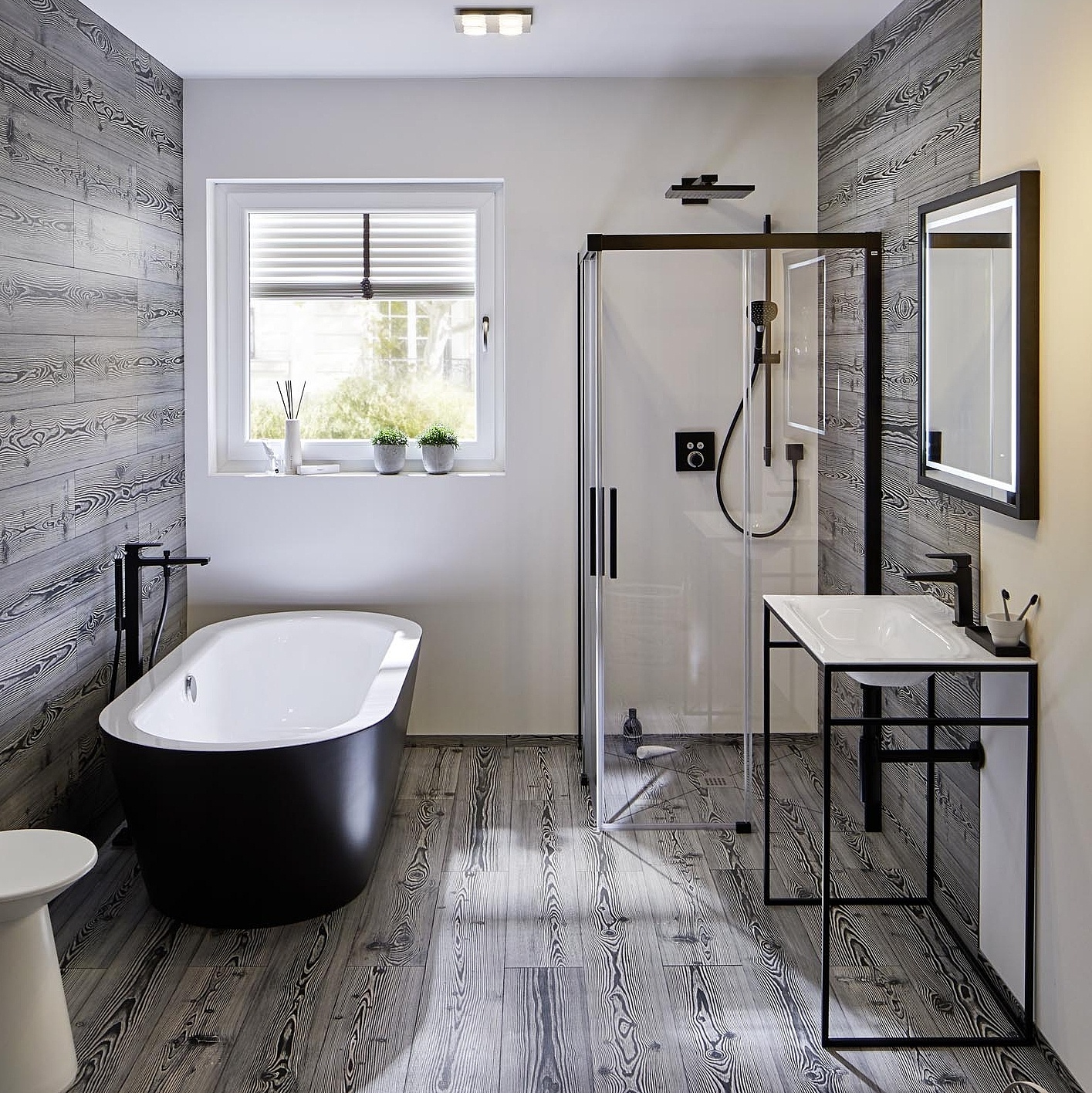 Kermi Inspiration bathroom with NICA, POINT, and CREDO-PLUS