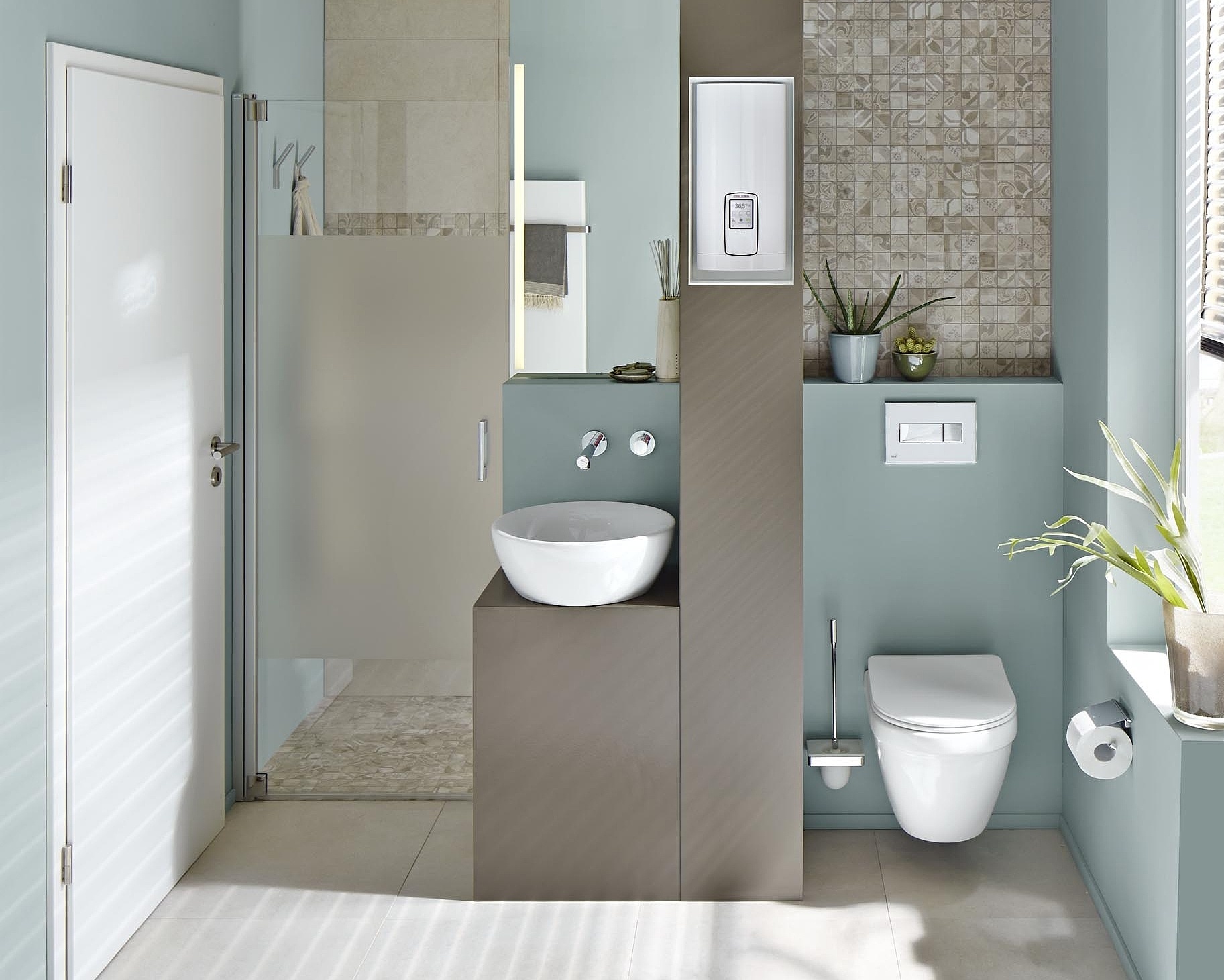 Kermi shower enclosure RAYA single-panel hinged door