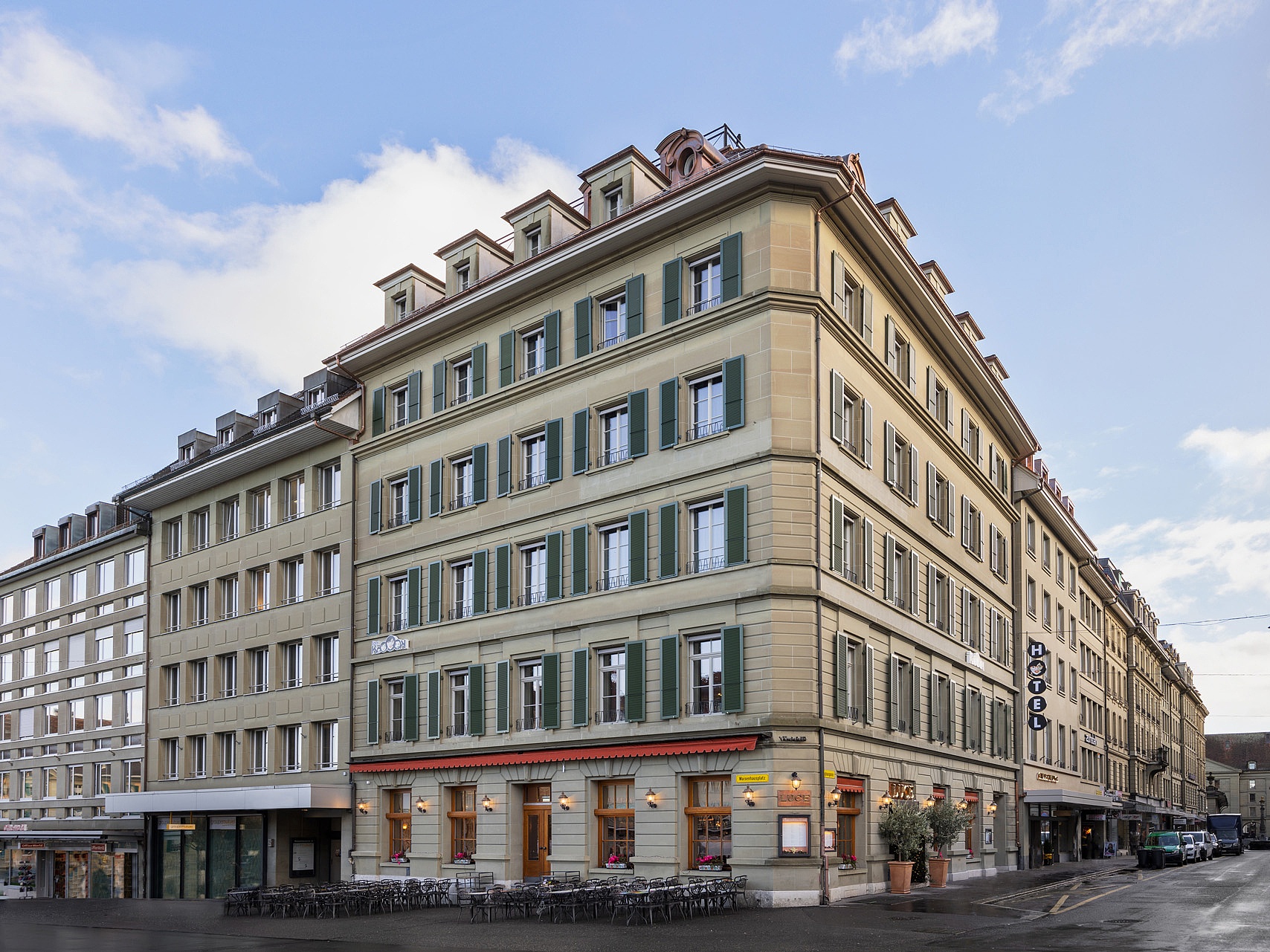 Projet de référence Conception de douche Kermi StayKooooK Bern City Hotel