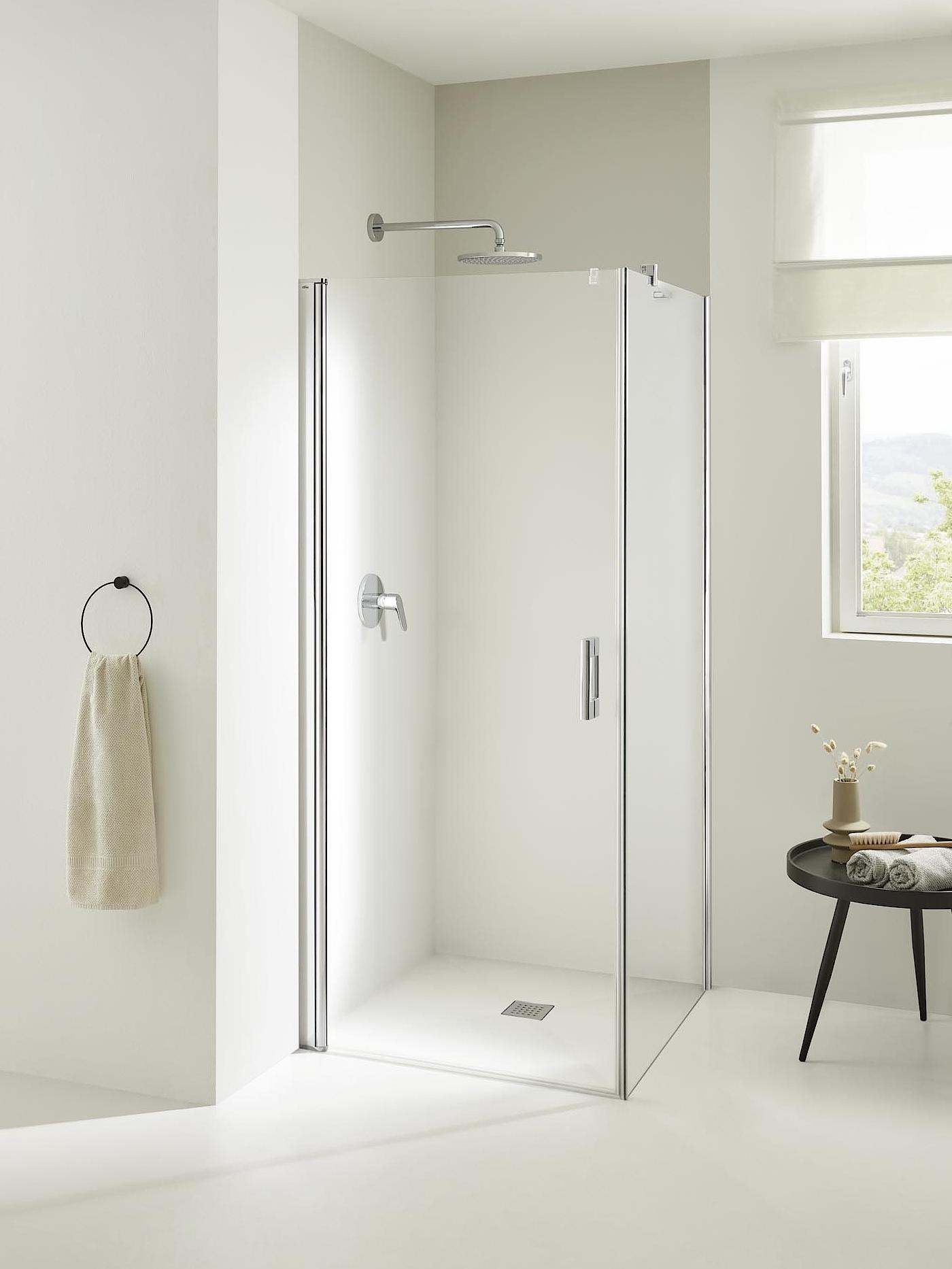 Kermi shower enclosures, ESG clear glass