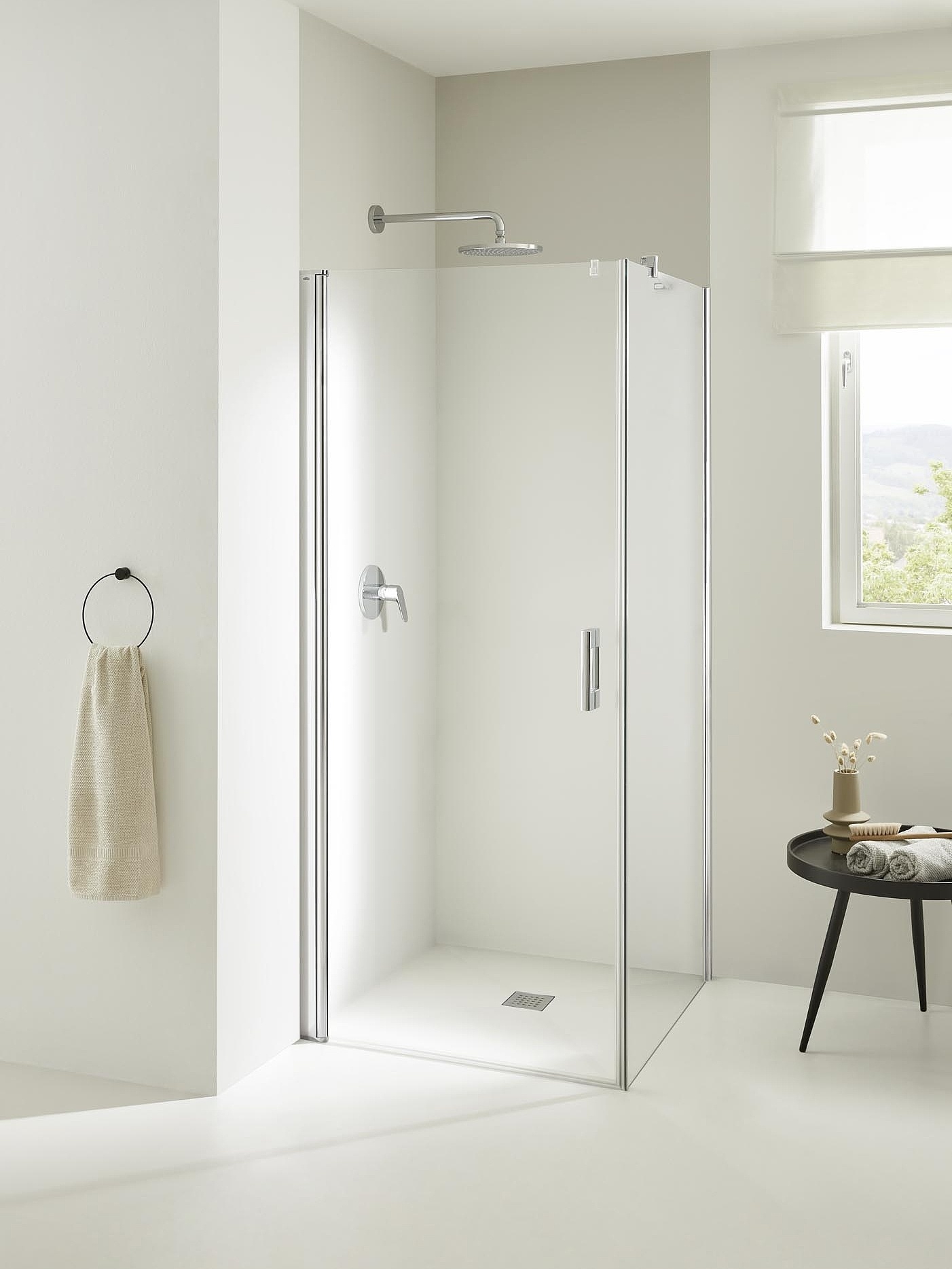 Kermi shower enclosures, ESG clear glass