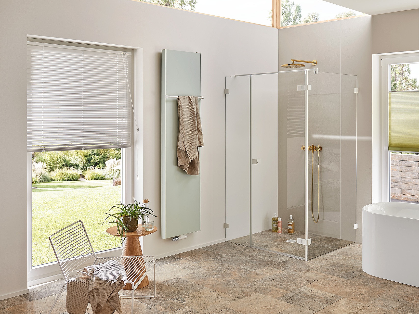 Kermi shower enclosure MENA Vital Lounge White