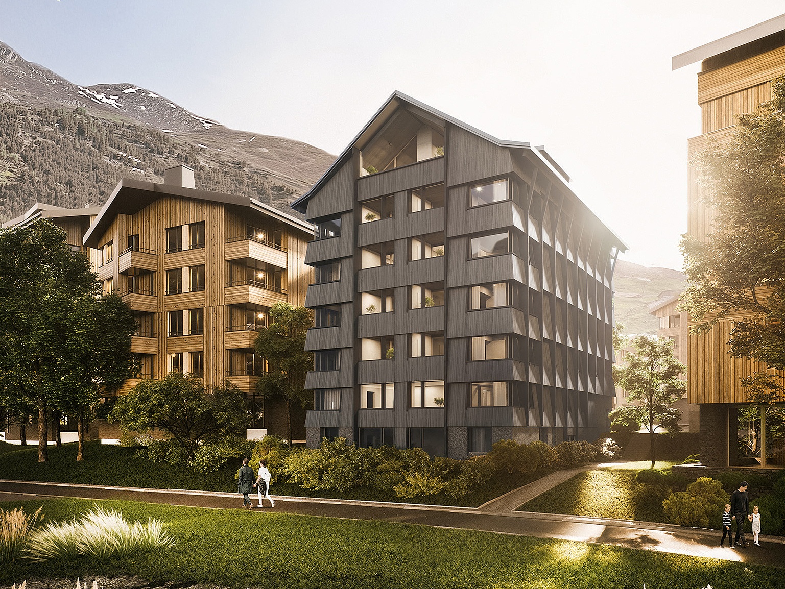 Projet de référence Kermi Immeuble résidentiel Alma Andermatt, Suisse 