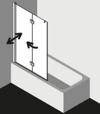 Kermi shower enclosure, LIGA LI2PL