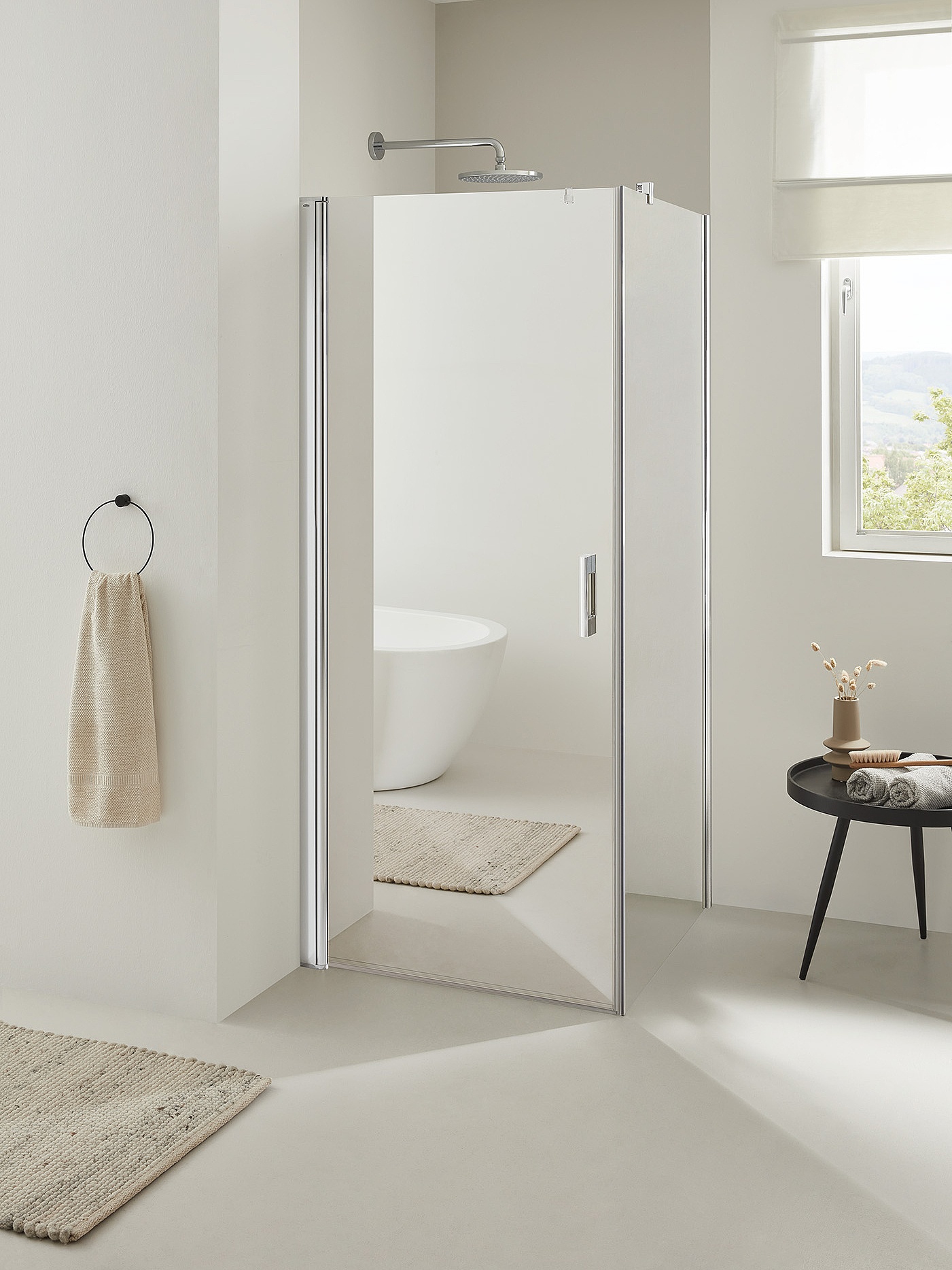 Kermi shower enclosures, ESG mirror glass