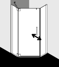 Kermi shower enclosure, PASA XP PXL