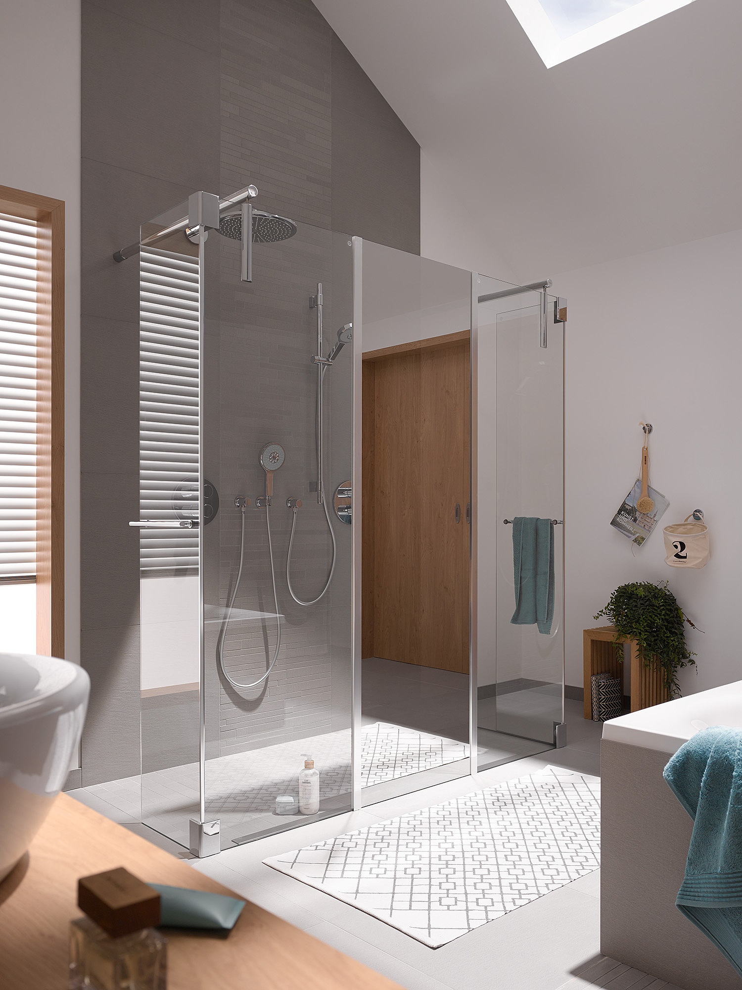 Kermi LINE complete shower board