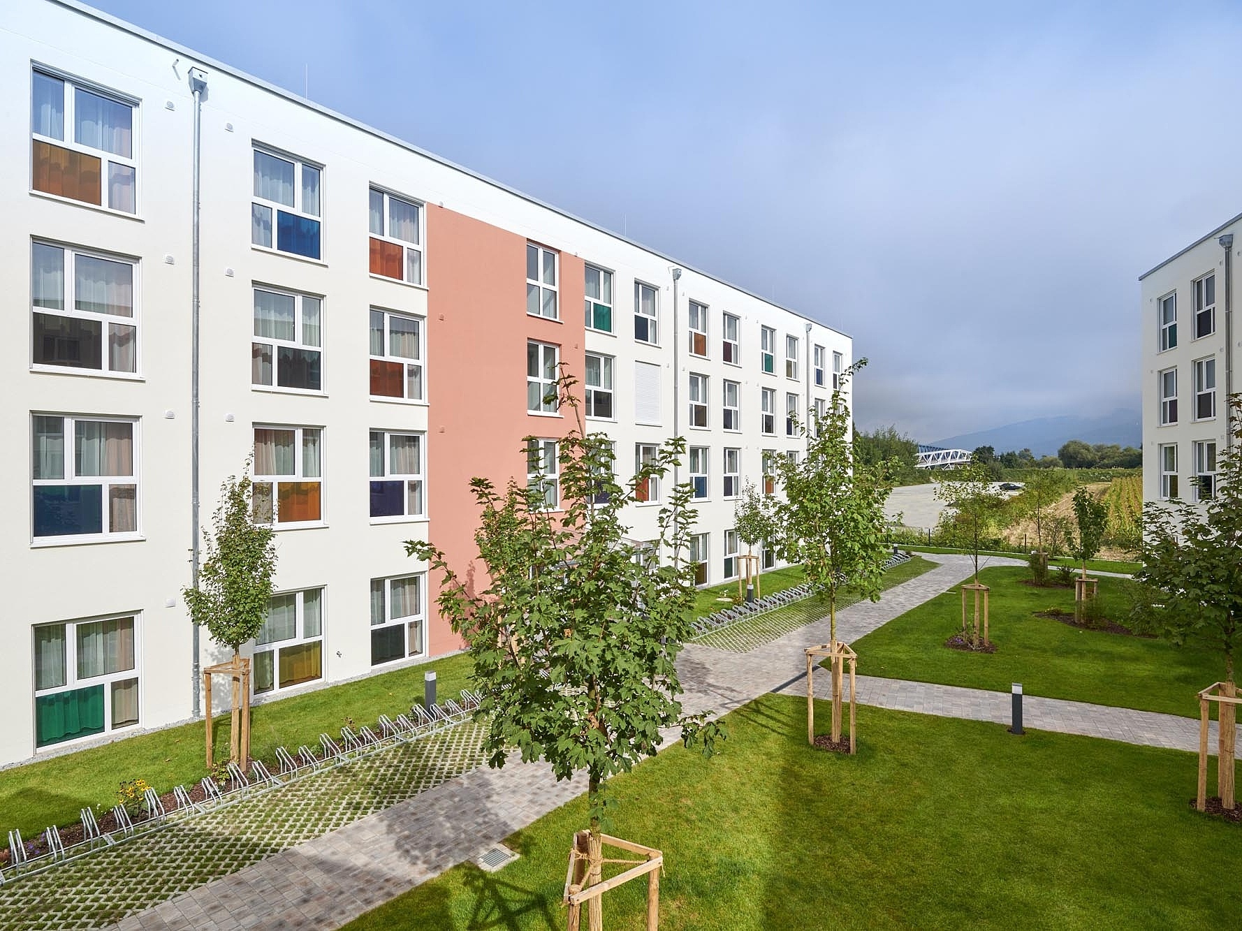 Kermi shower design reference property Student apartments, Deggendorf