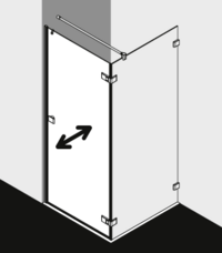 Kermi shower enclosure, MENA ME1TNL SWBR