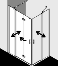 Kermi shower enclosure, DIGA DIF2L EPR