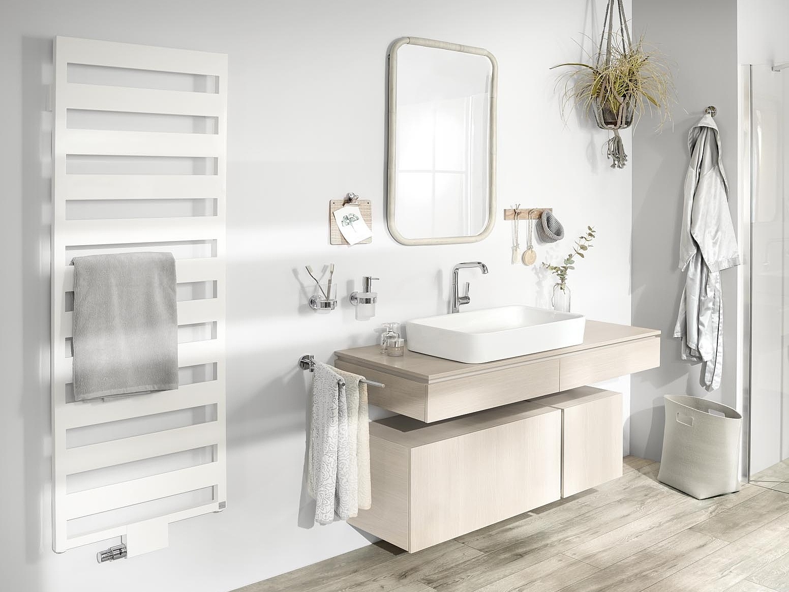 Kermi Inspiration bathroom with TUSCA, POINT, and CASTEO