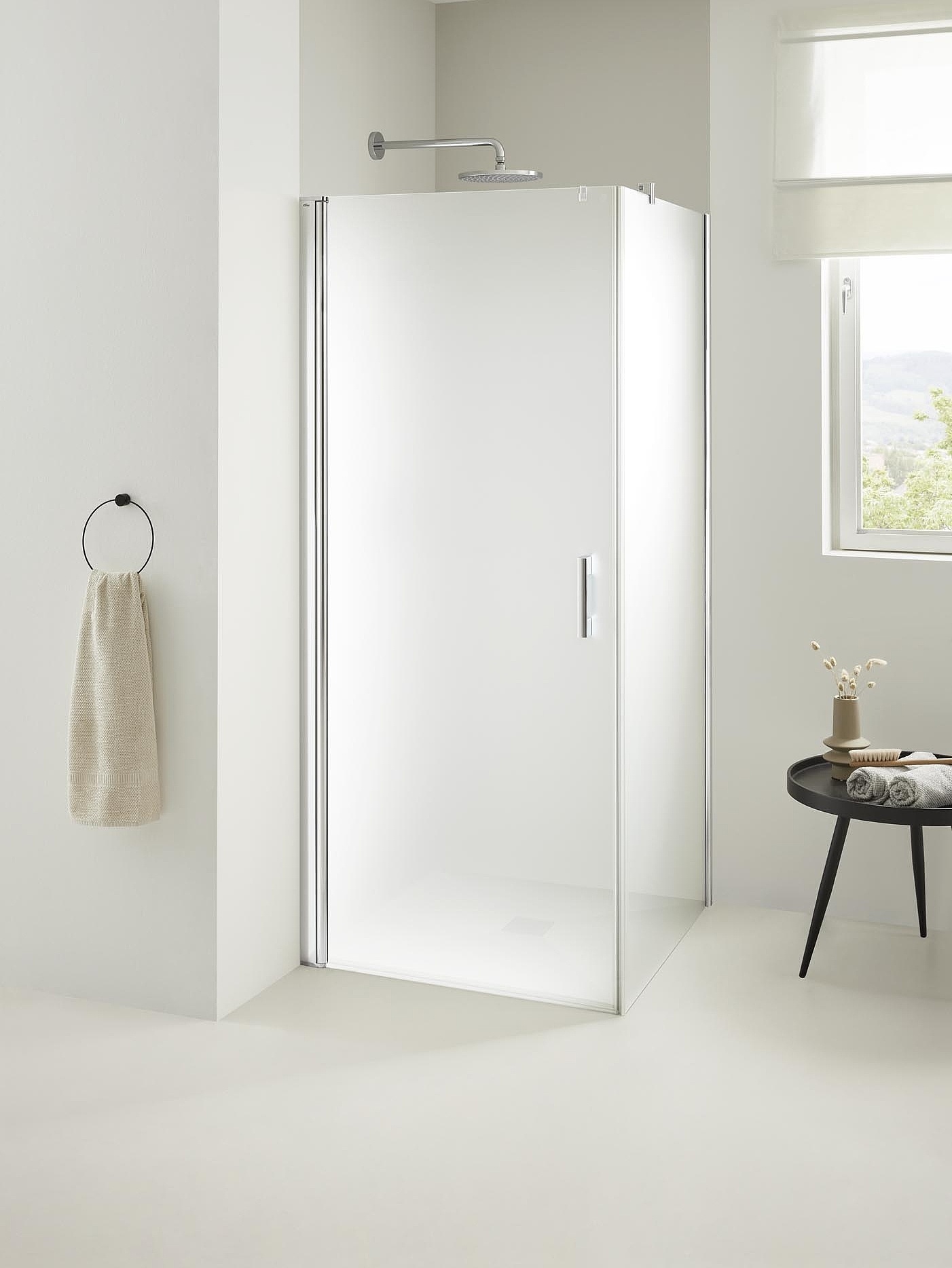 Kermi shower enclosures, ESG SR Opaco glass