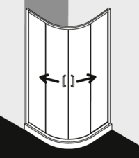 Sprchový kout Kermi CADA XS CKT55