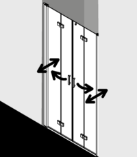 Kermi shower enclosure, DIGA DI2T4