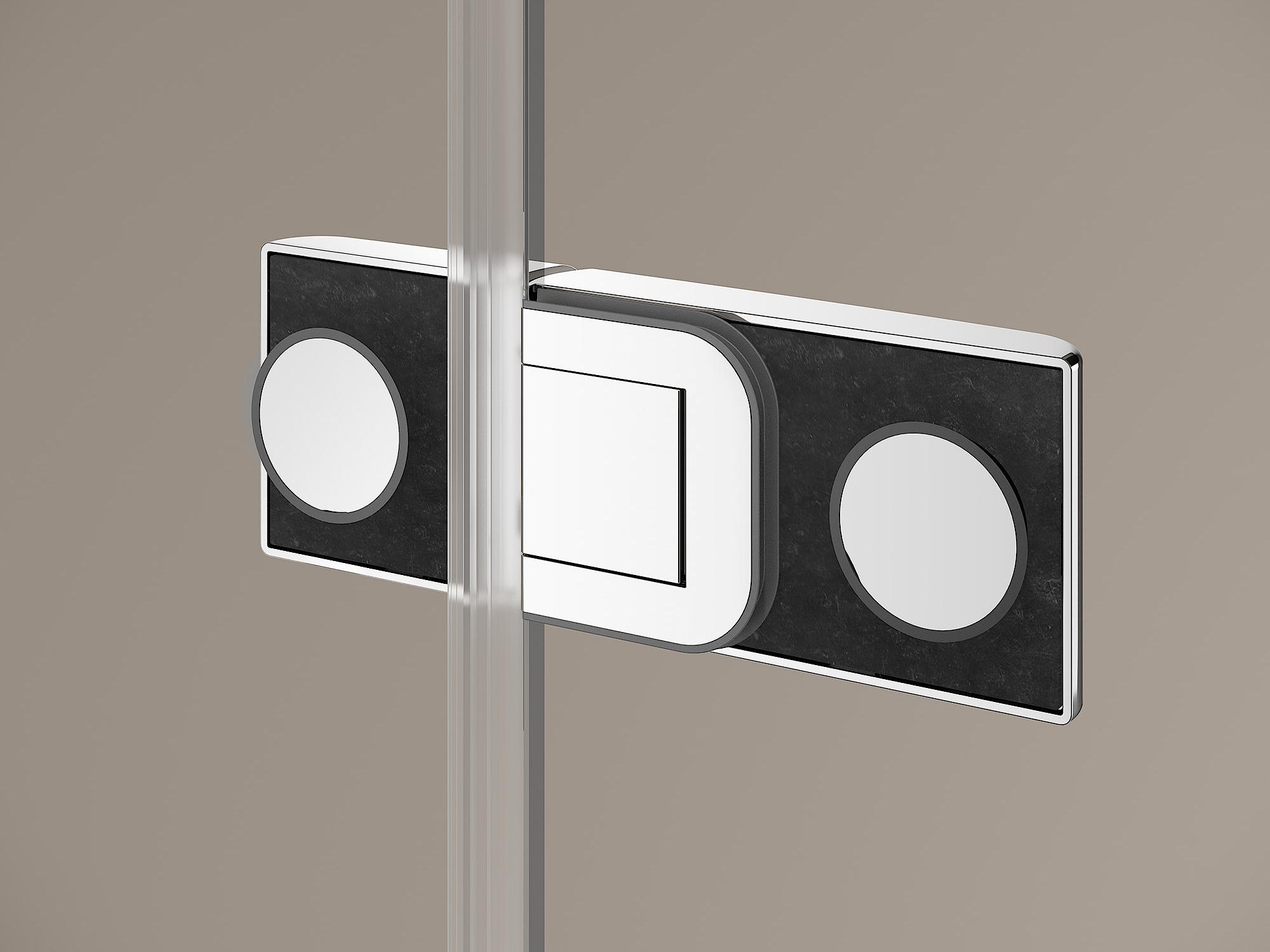 Kermi hinged shower enclosure, MENA inside hinge