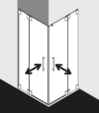 Kermi shower enclosure, PASA PAEPL EPR