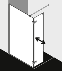 Paroi de douche Kermi MENA MET1L