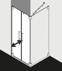 Kermi shower enclosure, PASA PAPSWL SWD