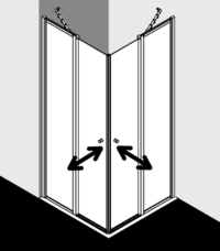 Kermi shower enclosure, NOVA 2000 N2ESL ESR