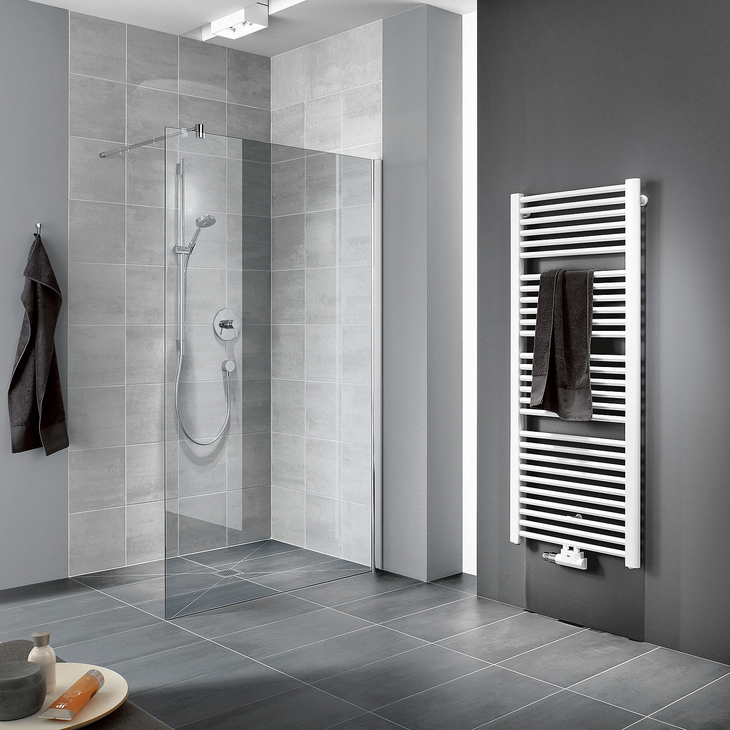 Paroi de douche à charnière Kermi avec PASA XP WALK-IN Wall