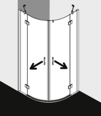 Kermi shower enclosure, LIGA LIE55