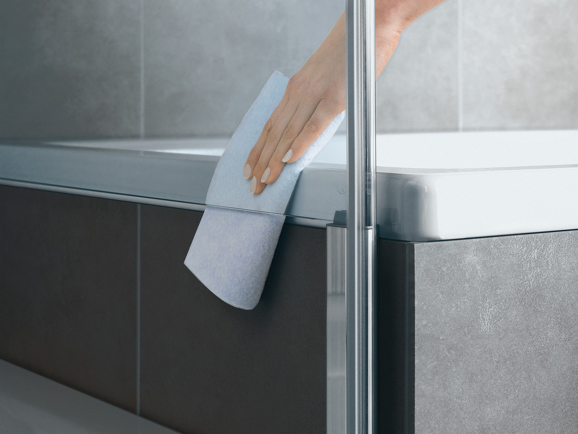 Kermi shower enclosure DIGA for convenient cleaning