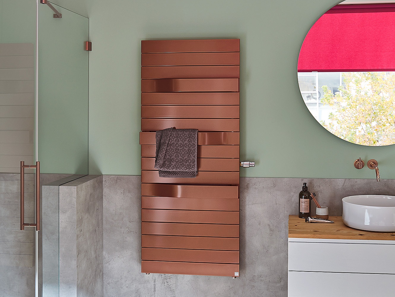 Kermi badkamerradiator TABEO in Classic Copper