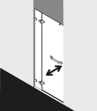 Kermi shower enclosure, TUSCA TU1FNL