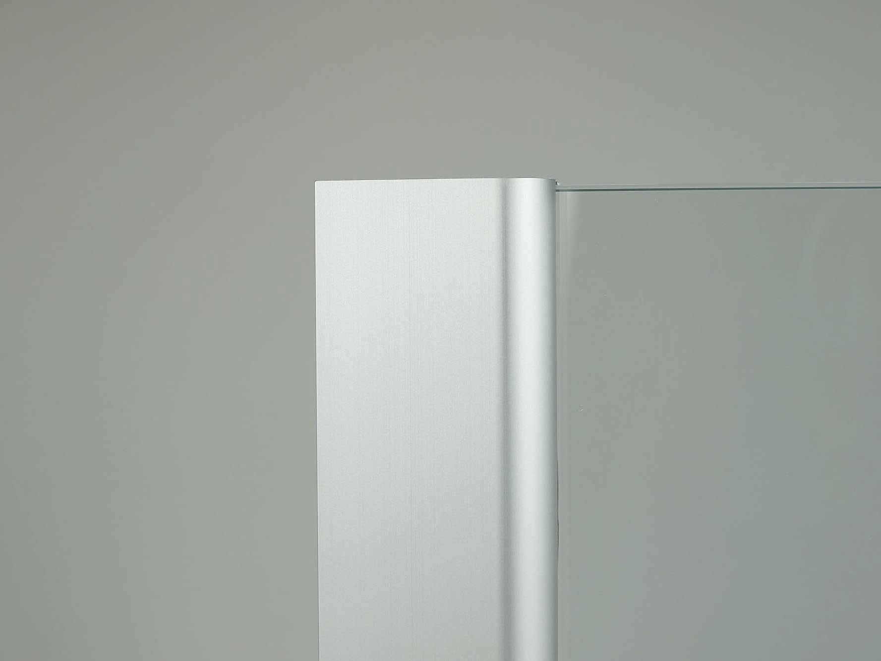 Kermi shower enclosure, wall profile surface Matt Silver