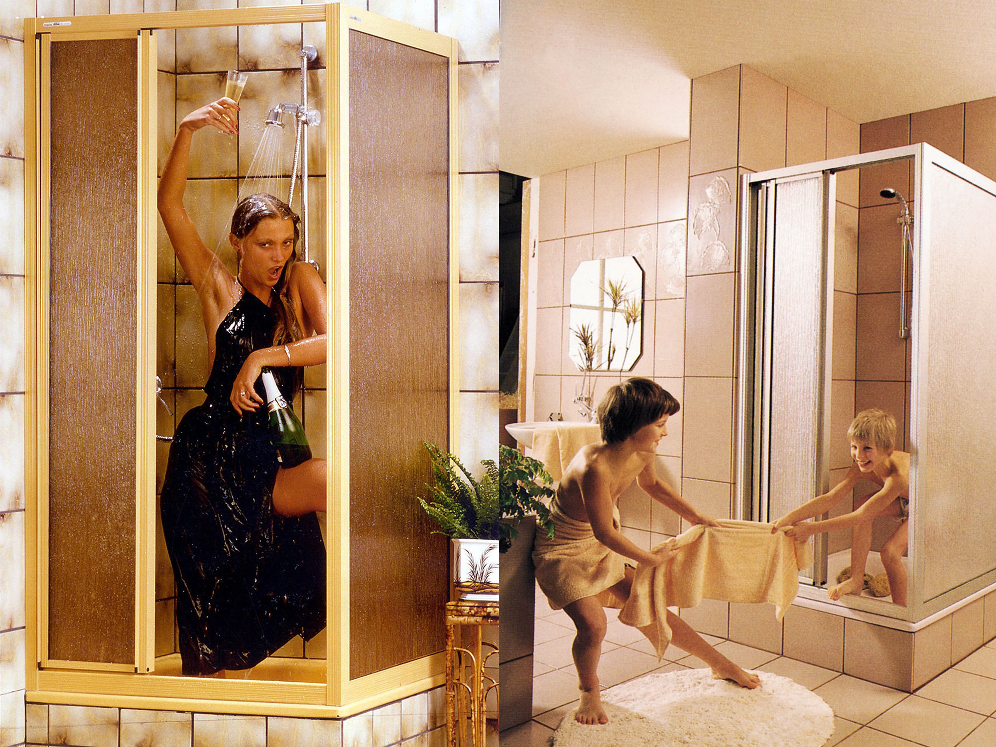 Shower enclosure advertisement