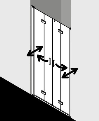 Kermi shower enclosure, DIGA DI2T4