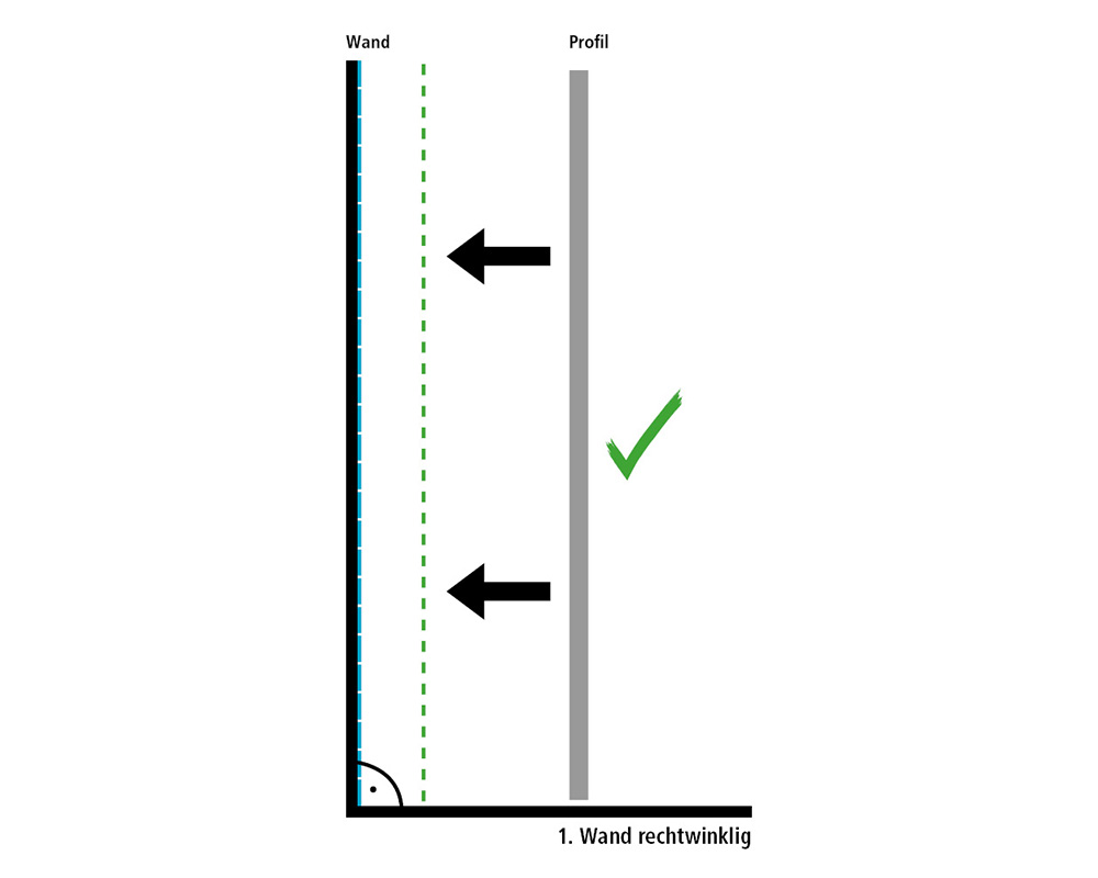 Kermi Befestigungsmöglichkeit Kleben KermiGLUE Wandbegebenheiten - Wand konkav