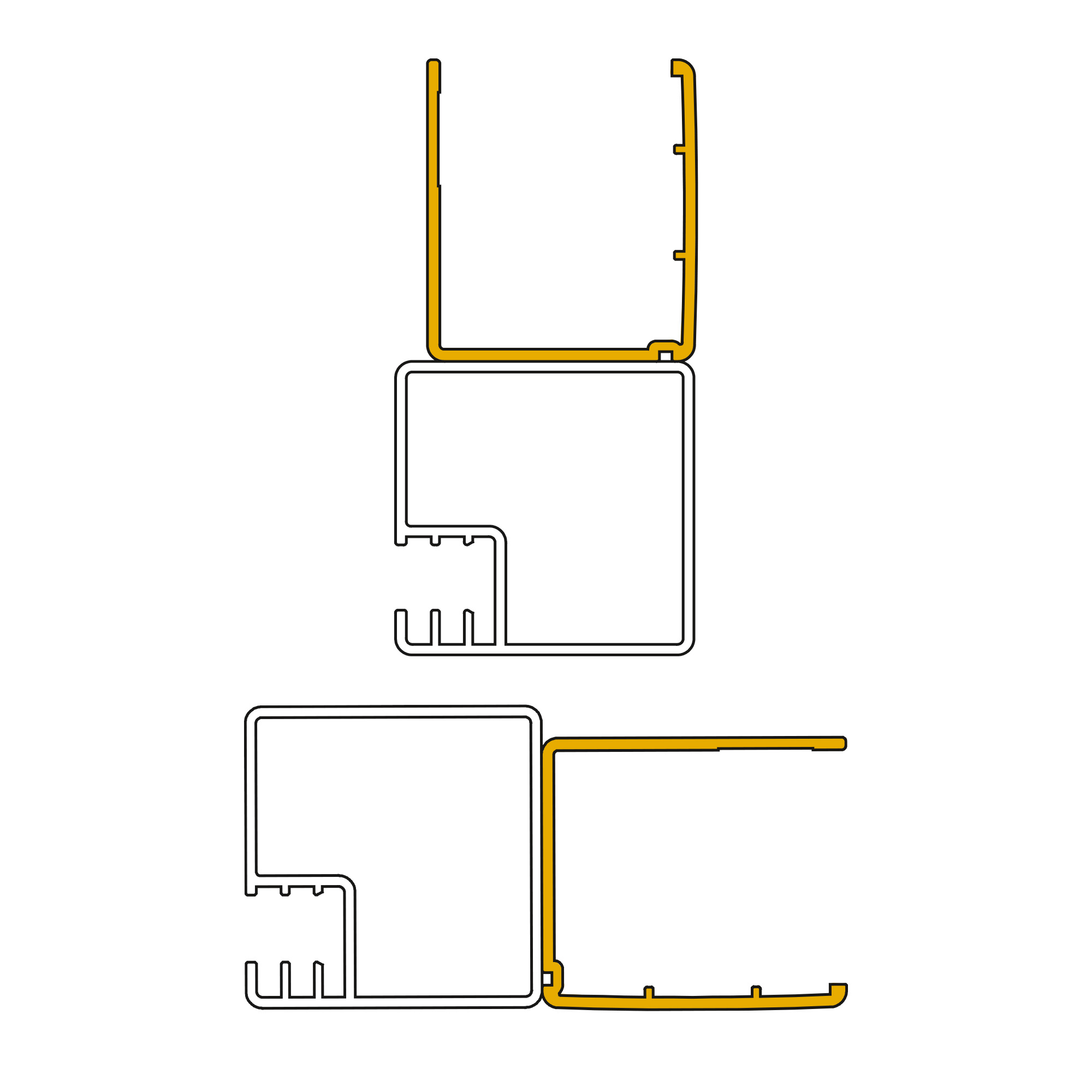 KermiEXTRA special solution: Connection to square profile via KermiEXTRA