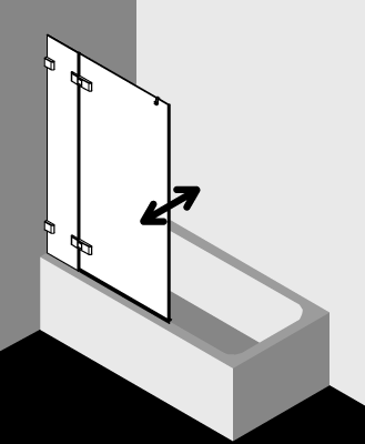 Kermi shower enclosure, MENA MEDTSL