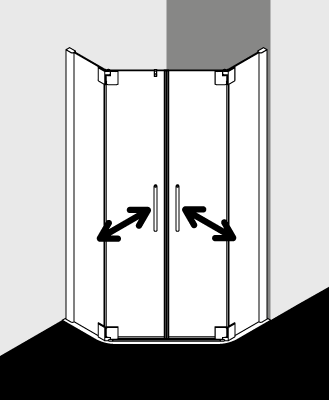 Kermi shower enclosure, PASA XP PXF