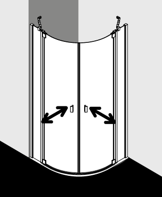 Kermi shower enclosure, RAYA RAP