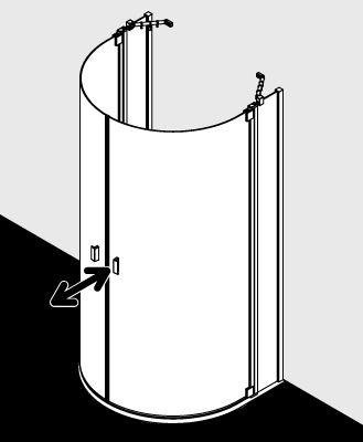 Paroi de douche Kermi RAYA RAZ20