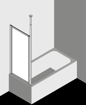 Kermi shower enclosure, VARIO 2000 V2TWDL