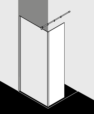 Kermi Duschkabine - WALK-IN XB FFL