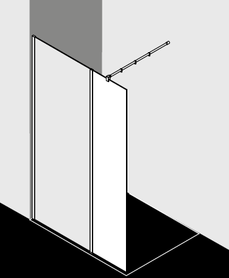 Kermi Duschkabine - WALK-IN XB WHIL